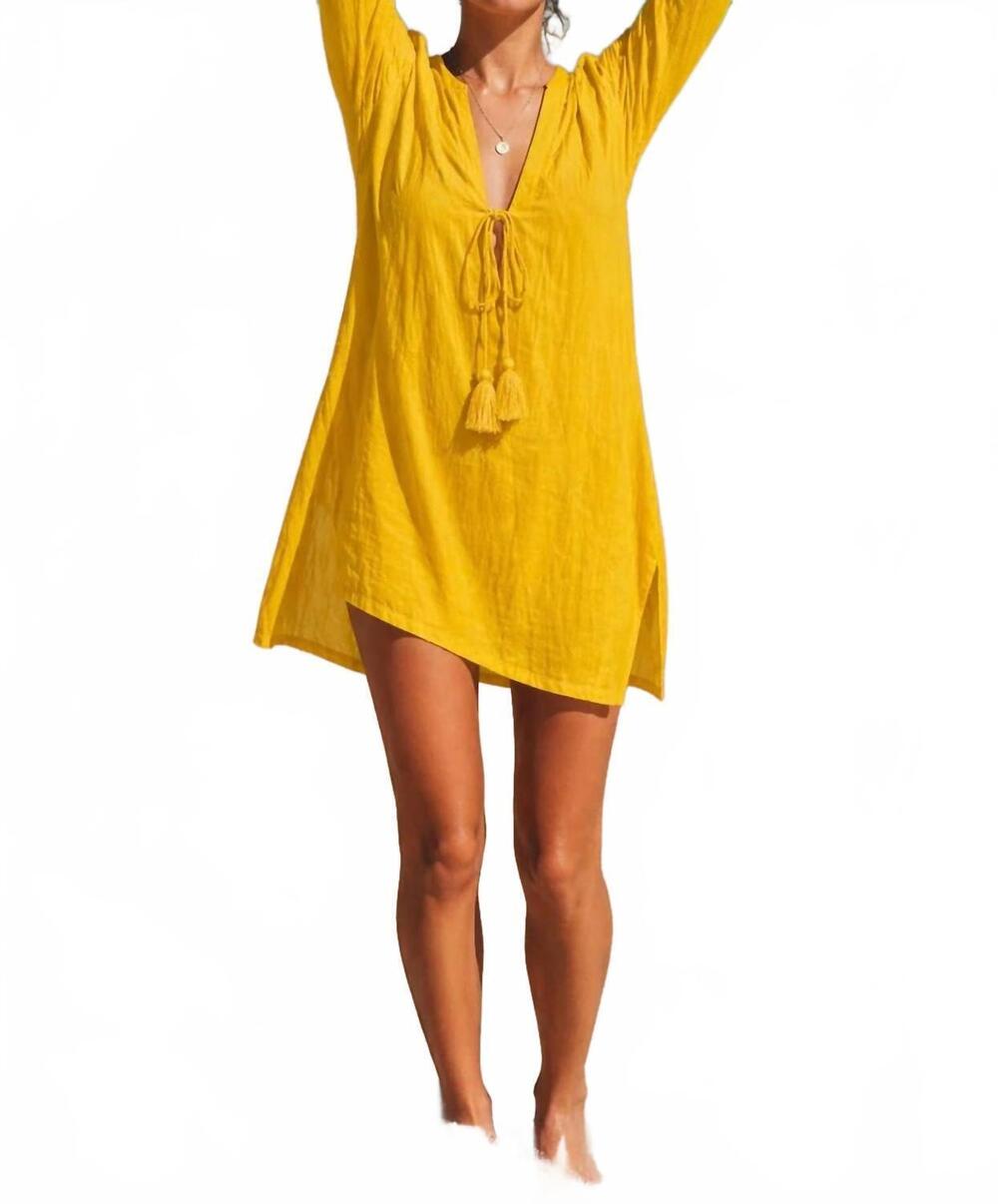 NEW ANTICA SARTORIA rav cover up in mustard
